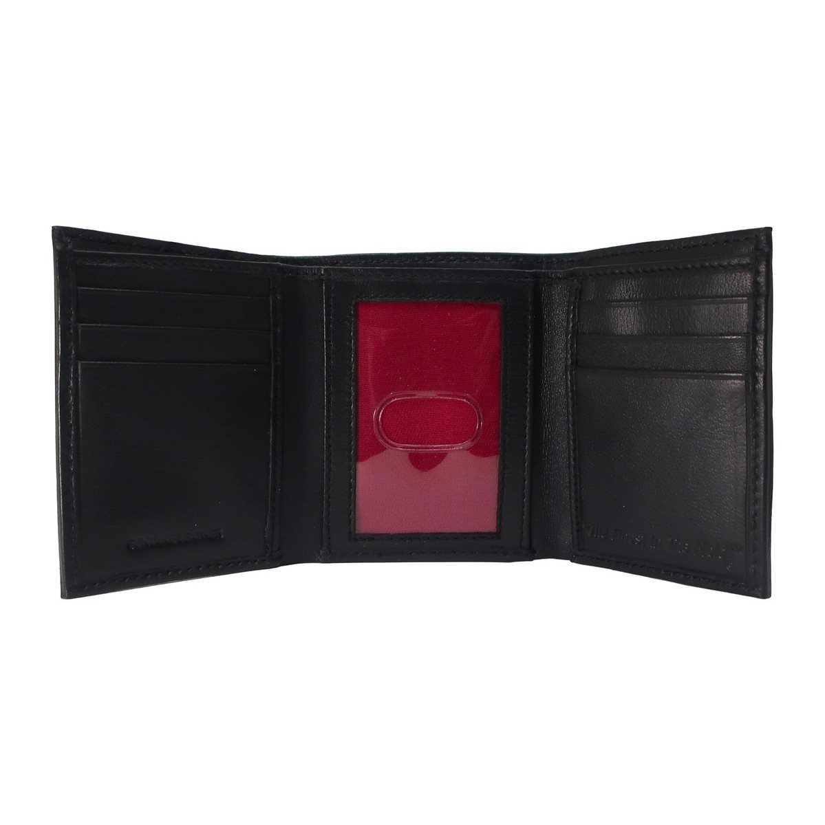 Portafoglio Uomo Rawlings Doppio Steal Trifold In Pelle Nabuk Marrone – 6 Slot, 2 Tasche E Porta Banconote Doppio