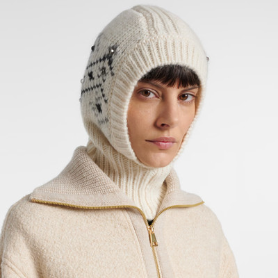 Moncler Crystal-Embroidered Balaclava