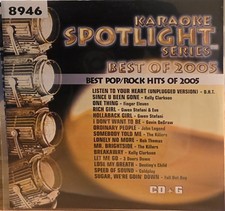 SC8946 POP ROCK   SOUND CHOICE KARAOKE CDG  LOT TENN