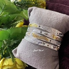 999 Pure Silver Bangles for Women | Gold Plated Peacock Design | Trendy Jewelry