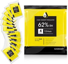 Cloudious9-62% 2-Way Humidity Pack Regulator 4 Gram - 12 Count 4 Gram Pack for H