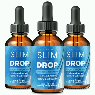 Slim Drop for Weight Loss - Premium Slim Drops Fat-Burning Support - 3 Pack