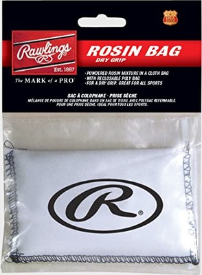 Rawlings Rosin Bag Dry Grip Enhancer for Sports with Recloseable Poly Bag