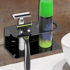 Razor  Cream Holder Double Shaver Stand for Wall Acrylic Mens' Gift for Father