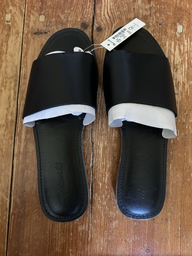 Madewell Boardwalk Post Slide Sandal in Leather Women’s Size 8 NWT
