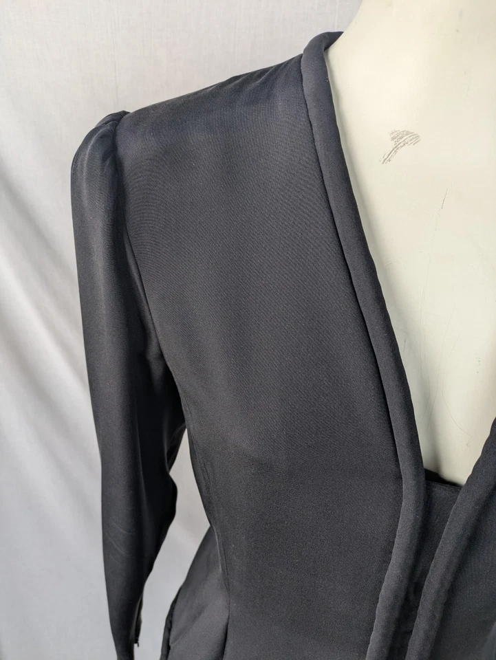 Vestido de cóctel Pauline Trigere vintage años 80 talla M excelente estado Foto 4 de 4