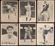 Vintage Lot of 12 1939 Play Ball Lefty Gomez, Tommy Henrich, Al Schacht POOR-EX
