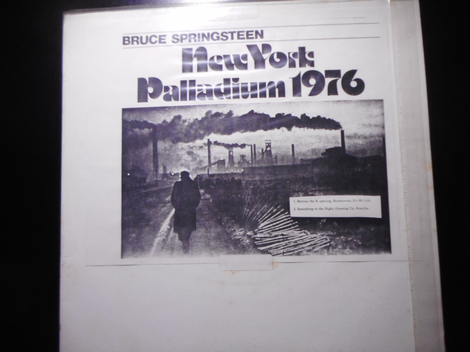 BRUCE SPRINGSTEEN--NEW YORK PALLADIUM 1976 CONCERT - ALBUM
