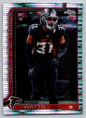 Xavier Watts Topps Chrome Football Rookie Pulsar Refractor Falcons #393