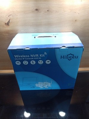 Hiseeu Wireless Security Camera System with 12''Monitor 3MP+3TB Hard Drive