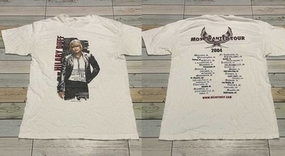 VTG 2004 Hilary Duff Most Wanted Tour 2 Sides White S to 5XL Shirt TU841