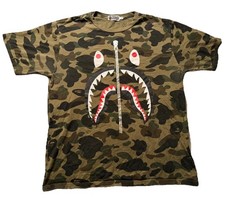 BAPE A Bathing Ape Camo Shark T-Shirt XL