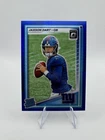 2025 Panini Donruss Optic RC Jaxson Dart New York Giants #273 Blue Hyper Prizm