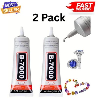 B-7000 Glue 25ml X 2 | Multi-purpose Adhesive for Phone, Jewelry, Wood, Glass