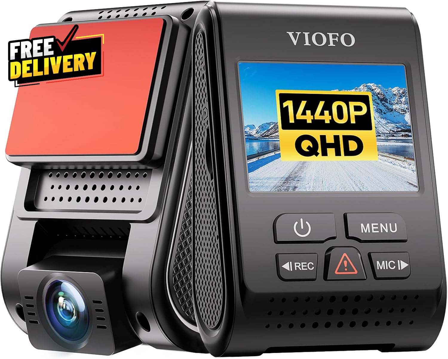 A119 V3 2K Dash Cam 2560x1440 60FPS GPS 140 Degree HDR