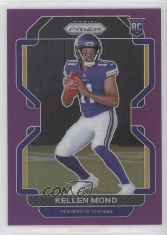2021 Panini Prizm Rookie Purple Prizm 114/125 Kellen Mond #351 Rookie RC 0zx4