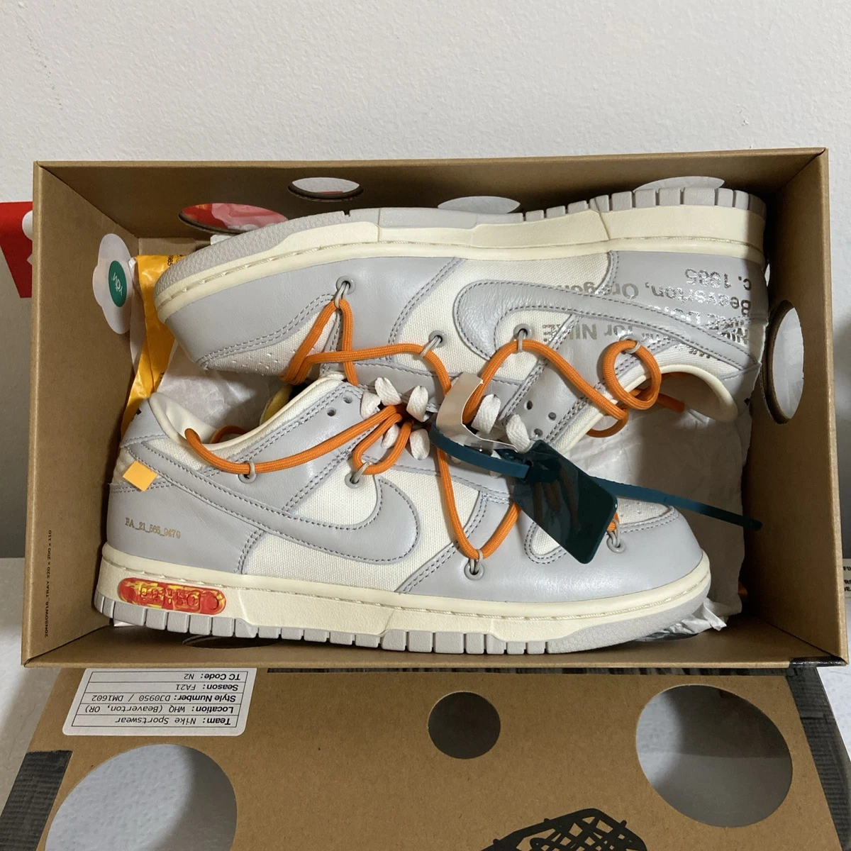 Nike Off-White x Dunk Low Lot 44 of 50 for Sale | Authenticity