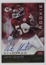 2011 Absolute Memorabilia Rookie Spectrum Gold 159/299 Justin Houston Auto 0sp7