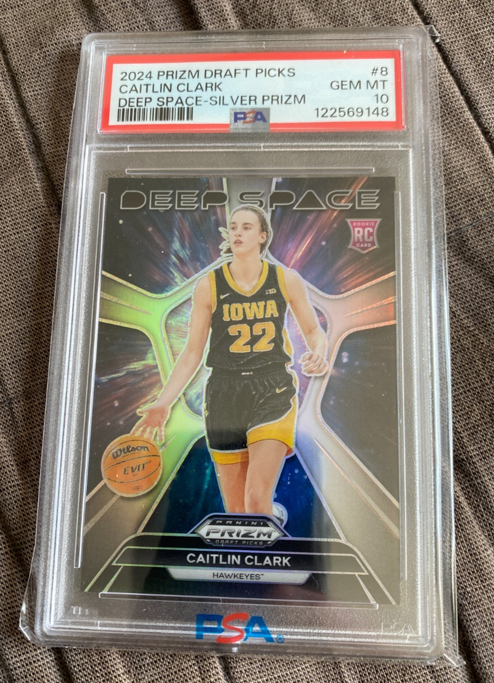 2024 PRIZM DRAFT PICKS CAITLIN CLARK DEEP-SPACE SILVER PRIZM (RC) PSA 10