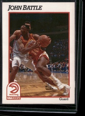 1991-92 NBA Hoops - John Battle #1 ATLANTA HAWKS FAST SHIPPING BUY 5 GET 5 FREE