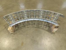 18"x 90 Deg Skatewheel Conveyor Section 15"BF Steel Gravity Roller