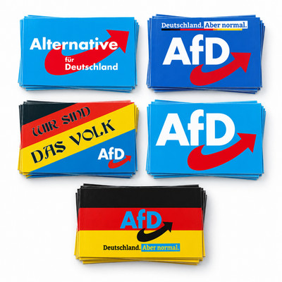 125x AfD Sticker Aufkleber   Rechte Sticker AfD Fanartikel gegen Linke NEU