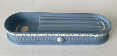 VINTAGE WEDGWOOD JASPIS SCHREIBTISCH STIFTHALTER JULIUS CAESER PERFEKTER ZUSTAND