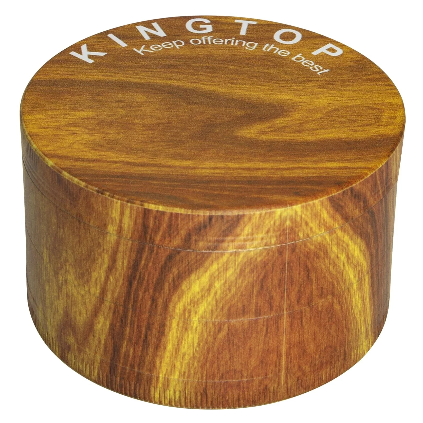 Grinder, Large 3" Spice Grinder (Wood Grain Brown)