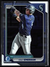 Colt Emerson 2024 Bowman Chrome Prospects #BCP-10 Seattle Mariners Prospect