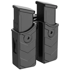 Universal Double Magazine Pouch, 9mm .40 Double Stack Mag. Holder Dual Holster