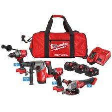 Milwaukee M18 FUEL ONEPP4A3-503B ONE-KEY 18v 4 Piece Tool Kit Inc 3x 5.0Ah