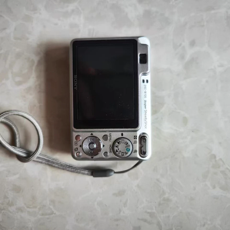 Sony Cybershot DSC-W120 7.2MP CCD Vintage Digital Camera - 100% Working-Silver - Image 3 of 4