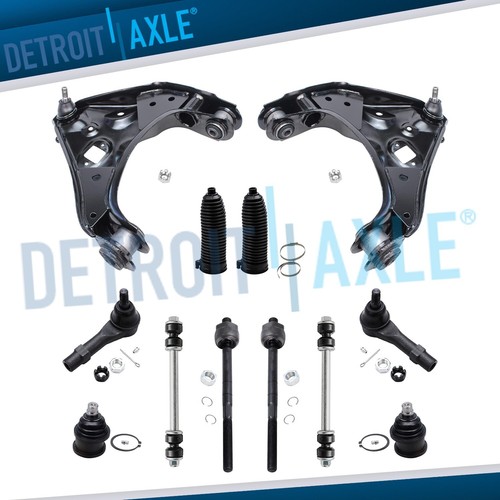 12pc Front Lower Control Arm Tie Rod Sway Bar Torsion Bar 19982011