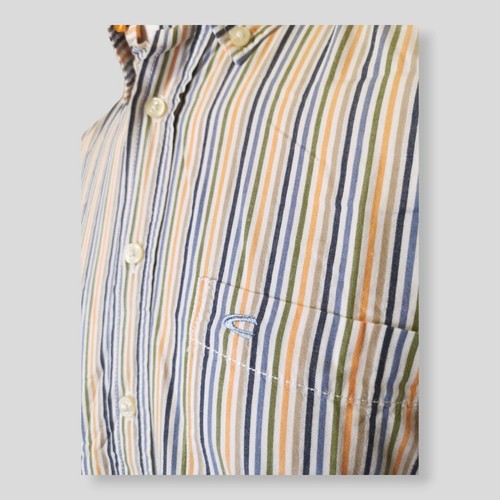 Camel Active Shirt Mens Size M Multicoloured Short Sleeve Striped Pattern Shirt - Picture 4 of 9