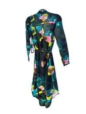 Anthropologie Dress XS NWT Chloe Oliver Picasso Long Sleeve Dress W/ Slip & Belt