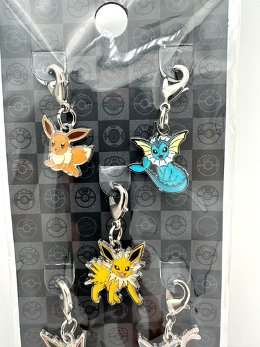 Eevee Evolution Sylveon Umbreon Pokemon Center Metal Charm Nintendo Set - Picture 2 of 17