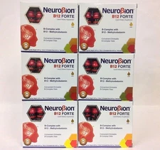 6 PACK - NEUROBION - B12 FORTE - LIQUID DIETARY SUPPLEMENT - 10 VIALS