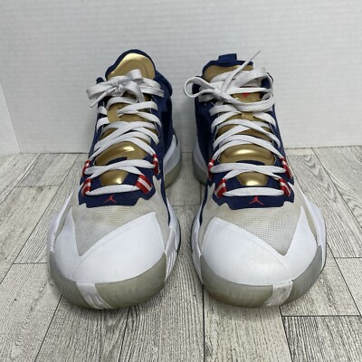 Sz 9.5- Jordan Zion 1 PF 'USA' blue void/gold/white sneakers men's