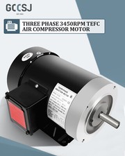 General Electric Motor 3450 RPM cuadro trifásico 56C eje 1,5 HP 5/8 TEFC