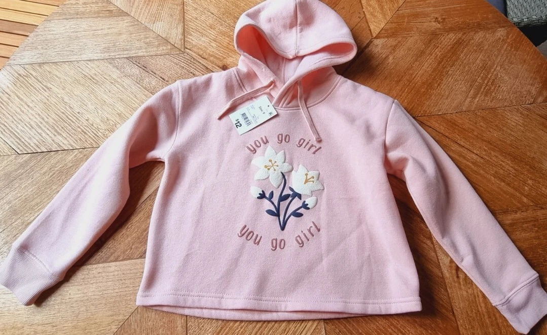 Girls floral best sale hoodie