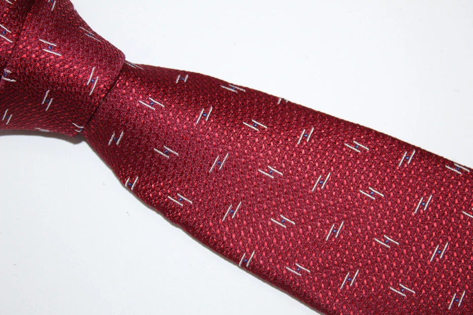 Corbata de seda MASSIMO DE VITO hecha en Italia F33681 Foto 3 de 4