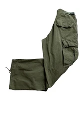 1969 Jungle Fatigue Pants OG-107 Poplin Vietnam '60s Rip-Stop Trousers Small