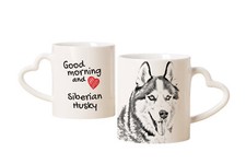 Siberian Husky tazza con cane buongiorno cuore Art-Dog