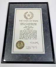 VTG George Ann Amon Carter Texas Arts Ann Richards Bill Clements Bayoud SIGNED