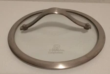 Calphalon Glass Stainless Steel Replacement Lid Only 7 1/4" OD 6 3/4" ID Pan Pot