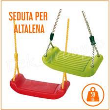 Altalena 1 Posto Seggiolino Seduta Gioco Bambini in Plastica Giardino Esterno