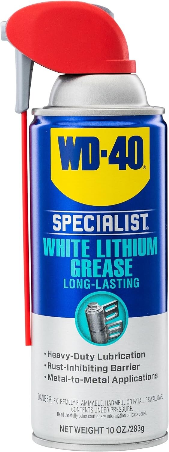 WD-40 Specialist White Lithium Grease Spray with SMART STRAW , 10 OZ