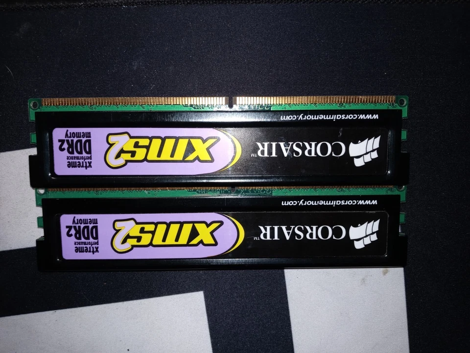 2 Corsair XMS6405v4.1 CM2X512A-6400 PC2-6400 800MHz DDR2 Desktop RAM R513 - Image 2 of 2