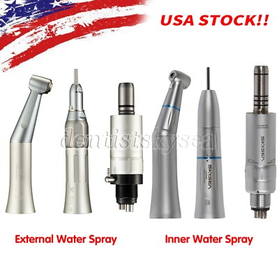 Dental Low Speed Contra Angle Straight Handpiece Motor 4H Inner/External Spray