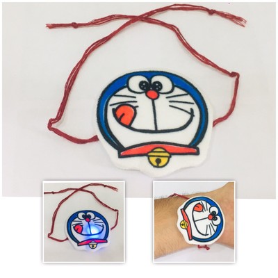Kids Rakhi Bracelet Cartoon Character Anime Doraemon, Rakhee Bracelet Wristband